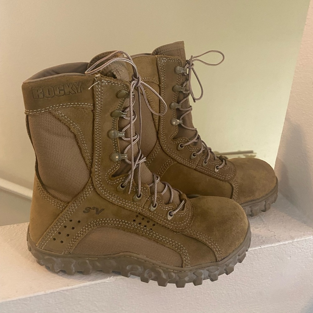 Rocky S2V. Tactical Lace-Up Men’s Combat Boots in Brown. Lace Up. Size 6.USA. - Picture 2 of 8